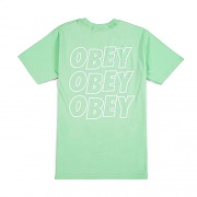 (163081489)OBEY JUMBLE LO - FI TEE-MINT